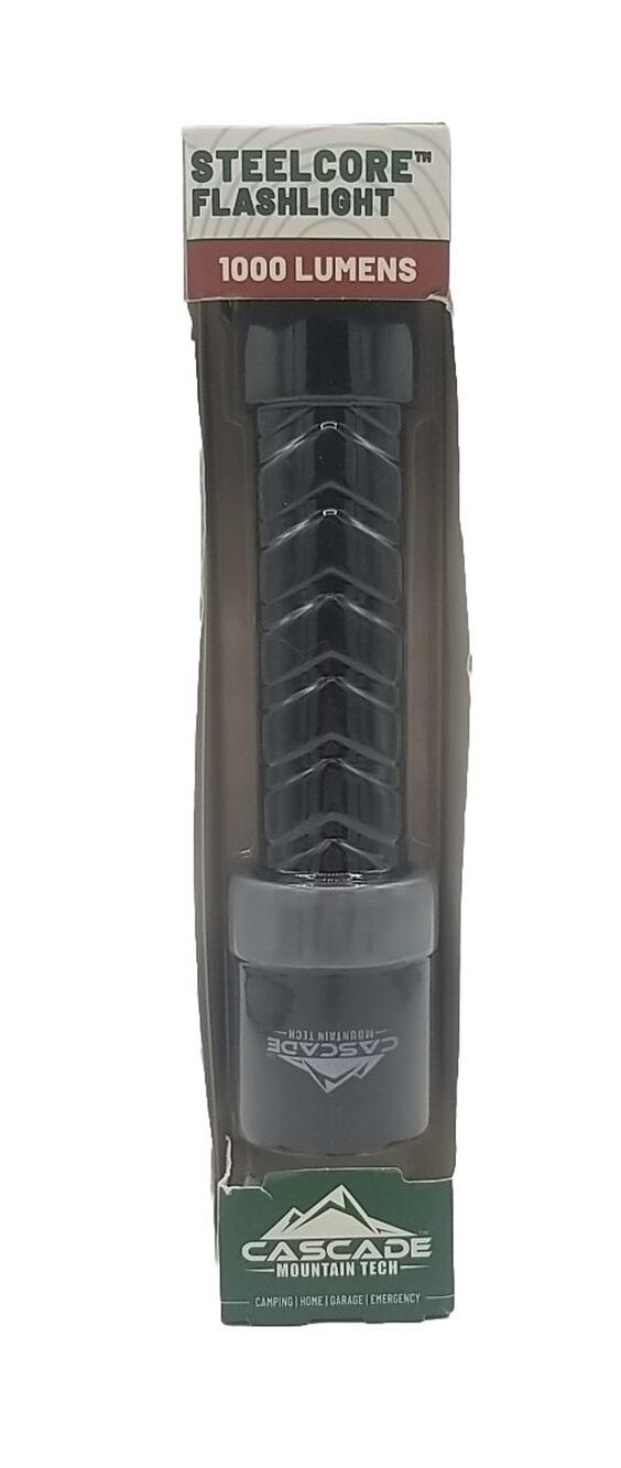 Cascade Mountain Tech STEELCORE LED FLASHLIGHT Waterproof Light 1000 Lumens